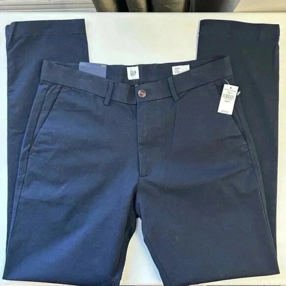 GAP Mens Pants Modern Slim Fit Chino Khakis GapFlex Navy Blue Size 32x32 NWT - Picture 14 of 15